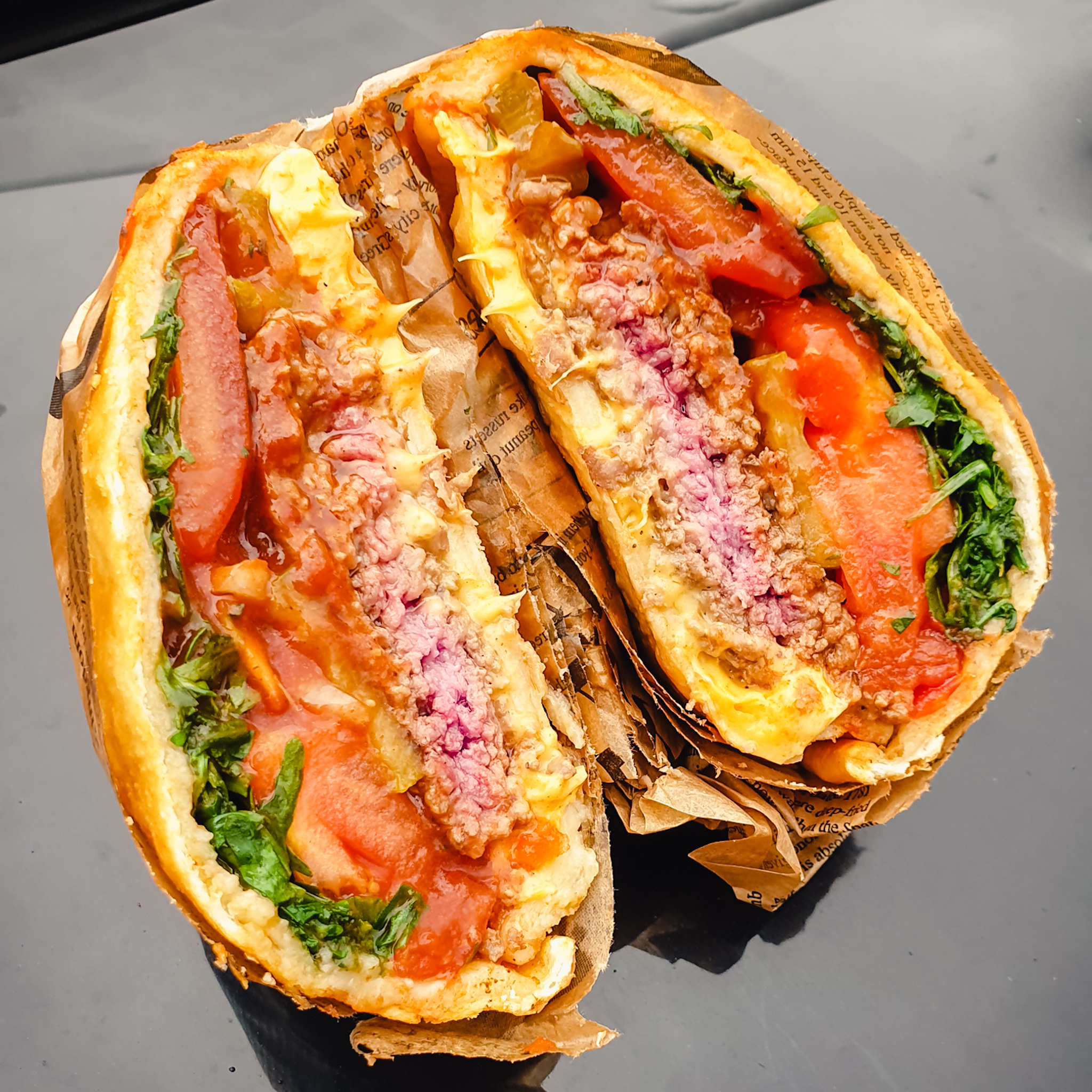 Gourmet burger background